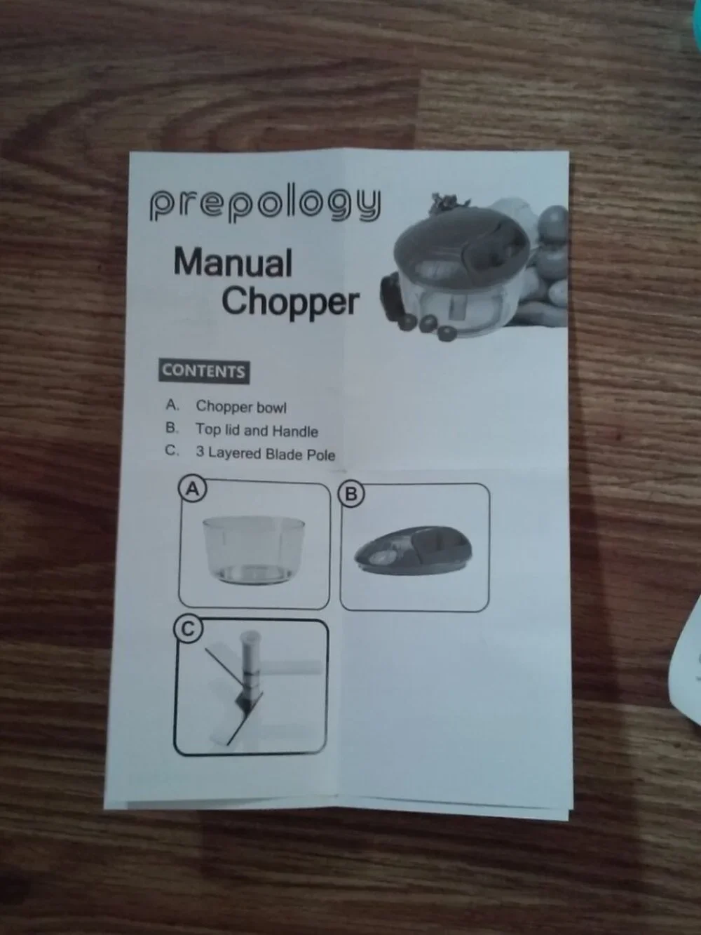 Prepology Manual Slicer Aqua 4 Blades Included DW Safe RUst Resistant BPA Free